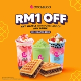 CoolBlog’s Flavorful Deal: RM1 Off Any Waffle with Every Drink Purchase | April 2024 – Satisfy Your Cravings for Less!