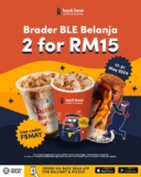 Bask Bear Coffee any 2 cups of coffee for just RM15 Promo on May 2024