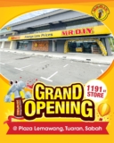 MR DIY Plaza Lemawang, Tuaran, Sabah Opening Promotions