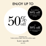 Kate Spade New York Outlet: Update Your Wardrobe with Up to 50% OFF + Extra 30% OFF Promo – May 2024