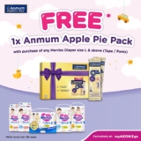 MyAEON2go – Shop Merries Diapers, Get FREE Anmum Apple Pie Pack | May 2024 Promo