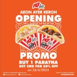 Hot & Roll AEON Ayer Keroh: Grand Opening Celebration with Exclusive Offer in April 2024