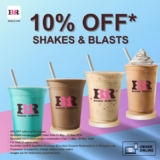 Baskin Robbins Extra 10% OFF shakes & blasts Promo on May 2024