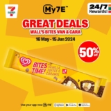 7-Eleven Wall’s Bites Van & Cara: Enjoy 50% Off with My7E App | May 2024