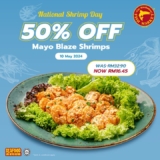The Manhattan FISH MARKET Presents: 50% Off Mayo Blaze Shrimps for National Shrimps Day – May 2024