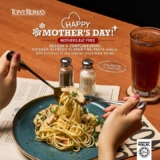 Tony Roma’s Mother’s Day 2024 Special: Treat Mom to a Complimentary Chicken Alfredo Florentine Pasta