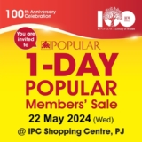 Popular Book 100th Anniversary Sale @ IPC Shopping centre