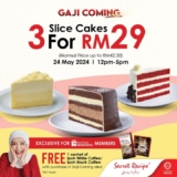 Secret Recipe 3 slices of cake for only RM29 on 24 May 2024