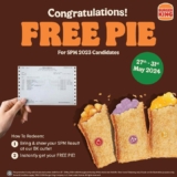 Burger King – FREE PIE Celebration Promo May 2024