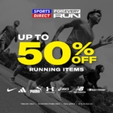 Sports Direct Lace up and save Up To 50% Off Running gears !