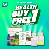 Watsons Buy 1 Free 1 Sale from 29 May – 3 June 2024