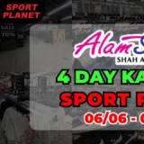 Massive 4-Days Kaw Kaw Clearance Sale at Sport Planet! Up to 80% Off Storewide at Plaza Alam Sentral Shah Alam