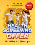 Pathlab Health Screening Offer on 23 – 29 May 2024