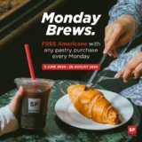 San Francisco Coffee: Monday Brews Promo June 2024 – Get a FREE Americano with Any Pastry!