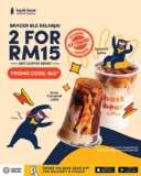 Bask Bear Coffee: Indulge in Your Favorite Brews! 2 for RM15 Promo | May 2024