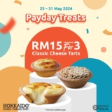 Hokkaido Baked Cheese Tart: Indulge in Classic Cheese Tarts at RM15 for 3pcs Promo May 2024