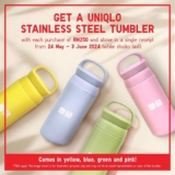UNIQLO Free Stainless Steel Tumbler with Purchase on May – June 2024