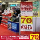 Popular Book Clearance Sale June 2024 @ Sutera Mall, Johor