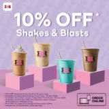 Baskin Robbins Exclusive 10% OFF for Club 31 Members – Coffees and Milkshakes!