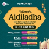 Shop Aidiladha Essentials with Ease: Enjoy Free Delivery and Discounts with myAEON2go!