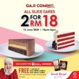 Celebrate Pay Day with Secret Recipe’s RM18 Cake Deal and Free Coffee on 13 June 2024!