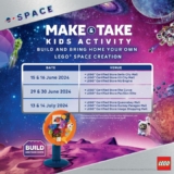 Build Your Own LEGO Space Creation and Take It Home for FREE on June 2024