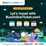 Plan Your Perfect Raya Haji Getaway with BusOnlineTicket.com – Exclusive 50% OFF for New Members!
