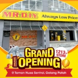 MR DIY Taman Nusa Sentral, Gelang Patah Outlet Opening Promotions