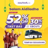 Save Big on Raya Haji Travel: Up to 52% Off Bus Tickets with Easybook!