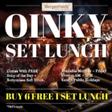 Enjoy Morganfield’s Set Lunches: Free Soup and Soft Drink!