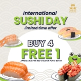 Celebrate International Sushi Day with Sakae Sushi: Buy 4, Get 1 Free!