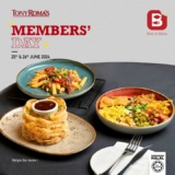 Tony Roma’s Members’ Day 2024: Redeem Mouthwatering Dishes Using Your Points!
