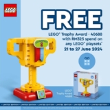 Limited-Time Offer: Get a FREE LEGO® Trophy Award with Purchase at LEGO Certified Stores!