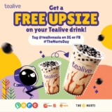 Free Upsize on Tealive Drinks at The Nurts Day!