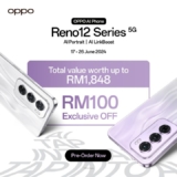 Exclusive Offer: Pre-Order OPPO Reno 12 Series 5G for Free Gifts up to RM1,848