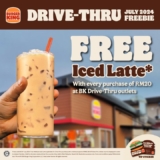 Beat the Heat with a FREE Iced Latte at Burger King Drive-Thru this July 2024!
