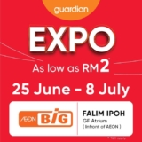 Guardian Expo Sale: Stock Up on Beauty, Health & More at Aeon-BiG Falim Ipoh (July 2024)