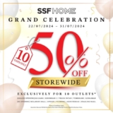 SSF Home Grand Celebration: 50% Off Storewide This July 2024!