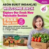 July 2024: Welcome Back to AEON Bukit Indah (JB)! Fresh Produce & FREE Veggie Box