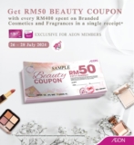 AEON Beauty Coupon: Enjoy RM50 Off This July 2024