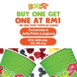 Grand Opening Alert! Celebrate with Boost Juice: Buy 1 Get 1 RM 1 on Boost Juice ORI Most Popular Drinks – July 2024