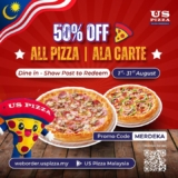 US Pizza National Day Promotion: 50% Off All Pizzas in August 2024!