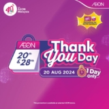 Amazing Deals Alert: Up to 10% Cashback on AEON’s Thank You Day, 20 August 2024