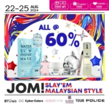 Malaysian Beauty Sale Alert: 60% Off Skincare & Fragrances Aug 22-25 2024