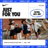 Get Ready to Save Big: 30% Off at Nike Unite KLIA, August 26 – September 1