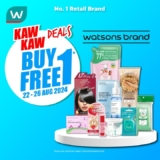 Watsons Buy 1 Free 1 Offer in August 2024