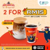 Bask Bear’s Hari Sudah Gaji Special: Enjoy 2 Coffees for RM15 on 23rd-29th Aug 2024