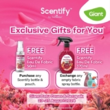 Exchange Old Fabric Spray for Free Scentify at Giant Stores in Aug 23-25!