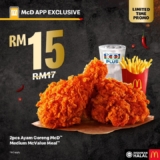 McDonald’s 2pcs Ayam Goreng McD Medium McValue Meal for only RM15 Deals Exclusive