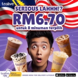 RM6.70 for 8 Tealive Drinks! Limited Time Promo